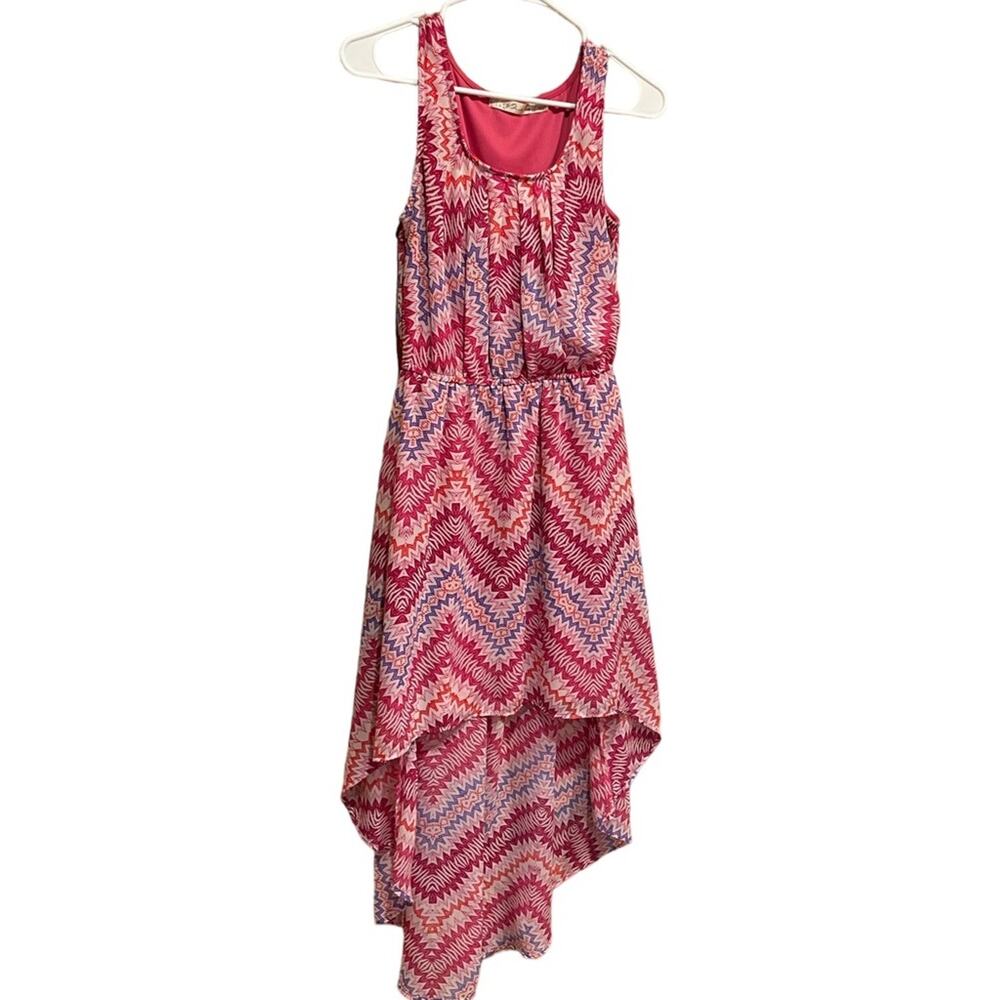 Liberty Love Girls size large multi color high low dress
